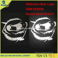 Customized Silver Rainbow Reflective heat transfer logo/Labels